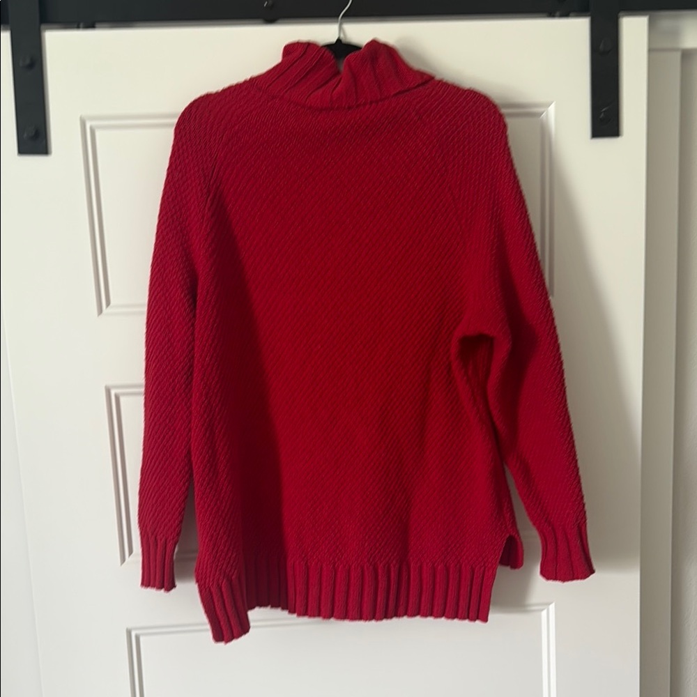 Patagonia Off Country Cozy Red Turtleneck Sweater - Picture 7 of 9